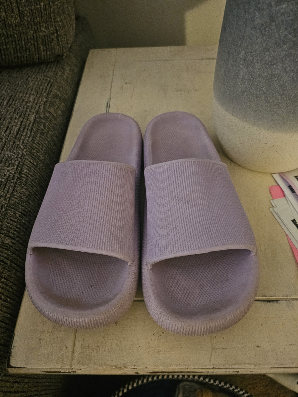 3/$13 Lilac Slide Sandals